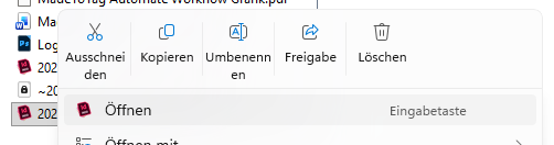 Datei öffnen mit ID-Launcher