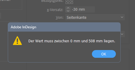 Fehlermeldung